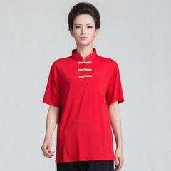 Milk Silk Martial Arts Tai Chi Shirts Blouses T-shirt Kung Fu Wushu Uniform Tops