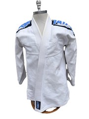 Tatami Fight Wear A2 Kimono Brazilian Jiu Jitsu White Cotton Kuroibi Men’s Small