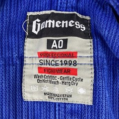 Gameness Gi/Kimono Jacket Adult A0 Blue BJJ Jiu Jitsu MMA (Jacket Only )