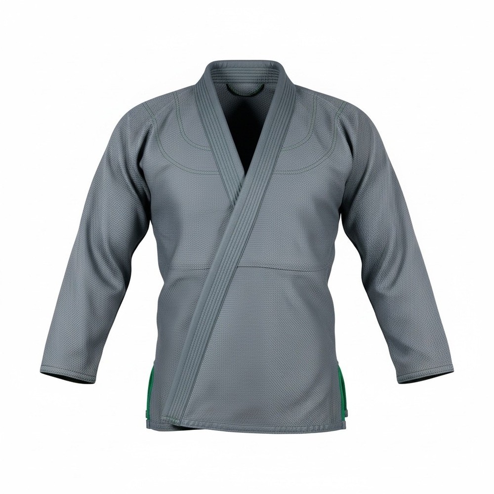 Elite Sports Gray BJJ Gi Jacket Brazilian Jiu Jitsu Kimono Top Mens A4 New