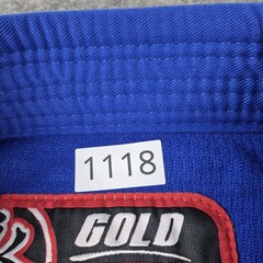 Keiko Raca Brazilian Jiu Jitsu Blue Gi Top Kimono Size 4 BJJ Gold Heavy NEW