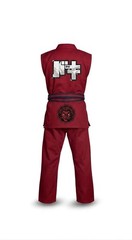 Sleeveless Red Brazilian Jiu Jitsu Gi -Premium BJJ Gi with Lion Embroidery &Belt