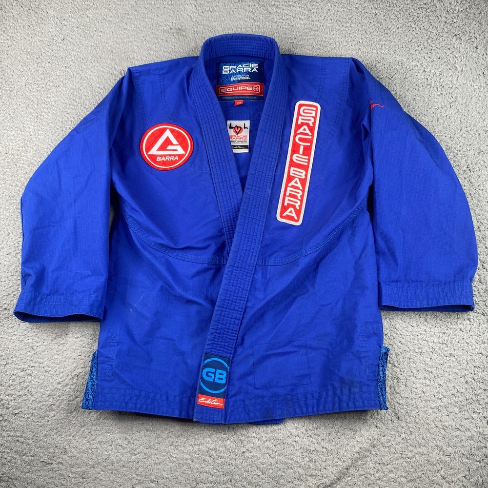 Gracie Barra Kimono/Gi Jacket Youth Y5 Blue MMA Jiu Jitsu Ripstop (No Belt)