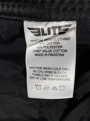 Elite Sports A5 Black Brazilian Jiu Jitsu BJJ Gi Kimono Martial Arts