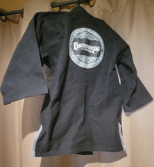 Gameness Gi Top Kids Youth Size 0 Black JiuJitsu Black