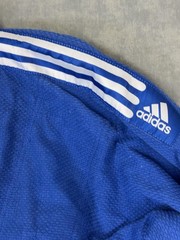 Adidas Judo Gi Jacket Kimono Top Mens Large Blue 100% Cotton Training Adult