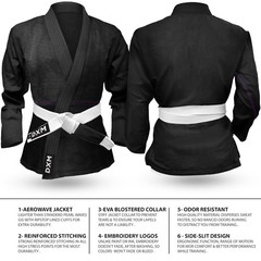 DXM Sports BJJ Gi Lightweight Preshrunk Men Brazilian Jiu Jitsu Gi Judogi
