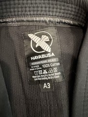 Hayabusa Lightweight Gi A3 Black Jiu Jitsu BJJ Kimono Uniform Jacket Pants