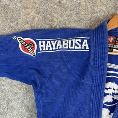 Hayabusa BJJ Gi Jacket A0 Blue Jiu Jitsu Kimono Top Adult Cotton Lightweigh