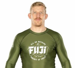 Fuji Bam Bam MMA BJJ Jiu Jitsu LongSleeve Long Sleeve LS Rashguard – Green