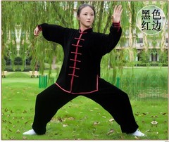 Women Men Martial Arts Uniform Yoga Tai Chi Sets Tang Kung Fu Suit Outfit Thick