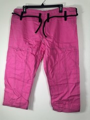 Pink BJJ Gi Set Kimono Pants Martial Arts Uniform Womens F1