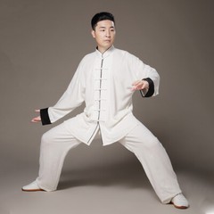 Unisex wing chun kung fu tai chi uniform traditional Chinese clothing
