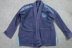 Sanabul BJJ Gi Jacket Kimono Top A1 Medium Blue Mens Adult Jiu Jitsu Training
