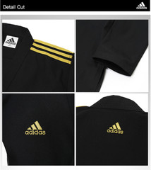 Adidas ADI-OPEN Dobok Boy’s Champion Uniform Black Taekwondo Hapkido Karate TKD