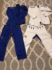 Sanabul Essential BJJ Gi (2 Gis) A0 Blue & White Brazilian Jiu