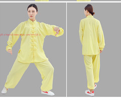 Unisex Cotton Kung Fu Tai Chi Uniform Morning exercise martial arts Clothes Suit