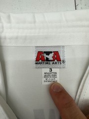 ATA Martial Arts White 3 Piece Taekwondo Gi Adults Size 3 NEW