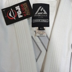 FUJI RILION GRACIE COMPETITION BJJ GI WHITE A2 #330040 Gracie Elite Team NEW