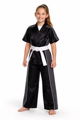 Century Set Competition karate uniform unisex size Adult Small Black and Grey