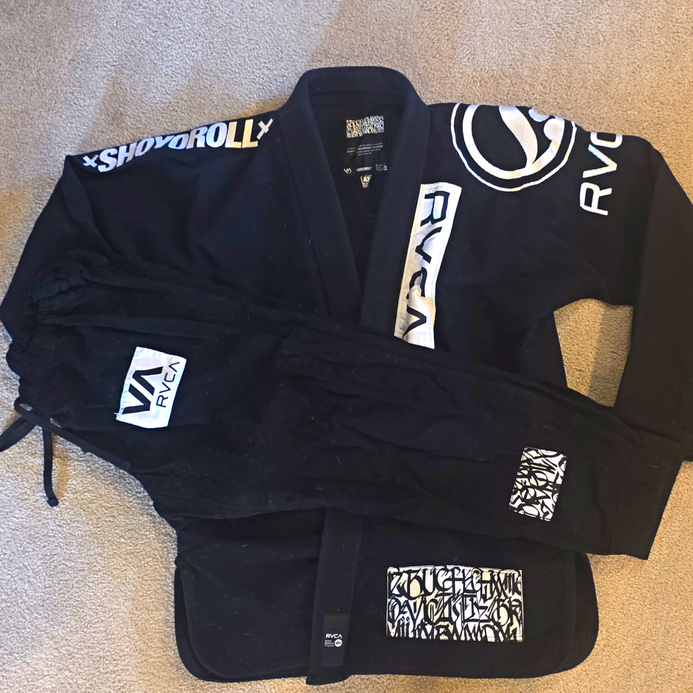 Shoyoroll RVCA BJJ Gi Set Jacket & Pants Black Adult Size A3