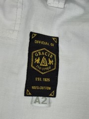 Gracie Jiu-Jitsu BJJ Gi Pants A2 Medium White Mens Adult Jiu-Jitsu 100% Cotton