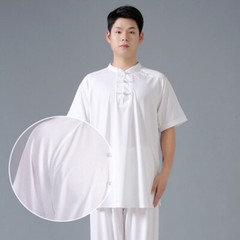Silk Kung Fu Tai Chi Uniform T-Shirt Pants Summer Martial Arts Wingchun Suit New