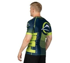 Fuji Match MMA BJJ Jiu Jitsu ShortSleeve Short Sleeve SS Rashguard – Navy Blue
