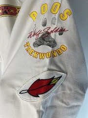 Vintage Collectible BEST Brand Taekwondo Dobok Uniform Jacket Rare Wolf Soldier