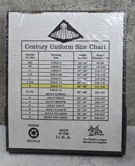 Vintage 90s Century Martial Arts Uniform Top Size 2 White NOS Sealed Made in USA