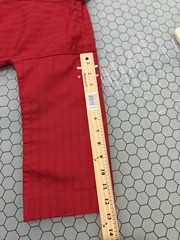 Tusah Kids World Taekwondo Red Shirt Size 000 Uniform Ktma Martial Arts