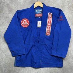 Gracie Barra Carlos Gracie Jr. Equipe Edition Jiu Jitsu Youth Sz Y5 Gi Top Blue