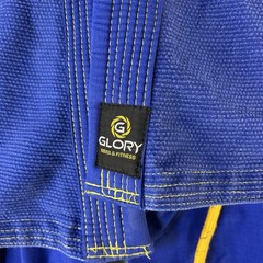 Jiu Jitsu Gi A0 Glory Blue/yellow Karate Kickboxing Kimono Martial Art Set
