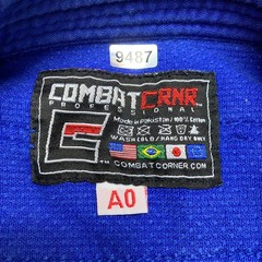 Combat Corner CRNR Size A0 Professional BJJ Gi Blue Martial Arts Uniform Set