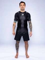 Fuji Baseline 2.0 IBJJF Ranked BJJ Jiu Jitsu ShortSleeve SS Rashguard – Black