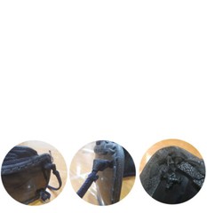 pair of Leather Do Chichikawa-Leather strap Kendo supplies Armor parts The rope