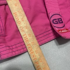Gracie Barra Equipe GB Edition Jiu-Jitsu Ripstop Kimono Girls Y3 Pink Open Front