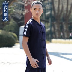 Martial arts leader’s new martial arts suit men’s spring autumn short sleeve