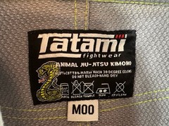 Tatami Animal Jiu-Jitsu Kimono Gray Yellow M00 Kids Unisex Jiu-Jitsu Gi