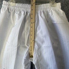 Adidas Size 190 White Taekwondo Karate Pants Martial Arts Elastic Waist NWOT