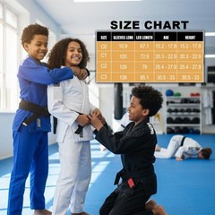 Brazilian Jiu Jitsu Gi For Kids BJJ Gi Youth Grappling Kimonos Preshrunk Uniform