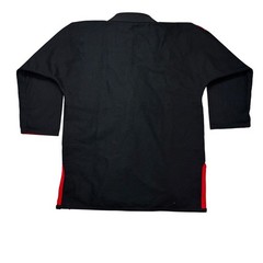 Elite Sports BJJ Gi Jacket Men Size A2 Black Red Technical Fightwear Pearl Weave