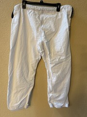 Damashi Half 1/2 Sumo White Ripstop Dogi Martial Arts GI Pants A2