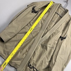 Warrior Jiu Jitsu Gi A4 Jacket BJJ Kimono Made in USA Mens Uniform Tan Taekwondo