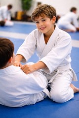 Hawk Sports Karate Gi Uniform Top Kids White Size 2 Martial Arts Jujitsu
