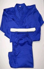 Gi Unisex Adult Size 5 Blue Top/Bottom + White Belt BJJ Blue 400 Cotton/Poly