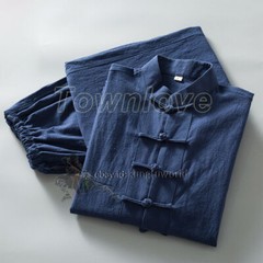 Soft Cotton Linen Tai Chi Uniform Wing Chun Kung Fu Suit Casual Tang Clothes