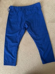 GRACIE BARRA Edition Fitted Kimono Pant Ripstop BLUE Adult Unisex Size A0