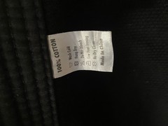 Jiu Jitsu Jacket Gi Black from Gold * Excellent Condition!! A1 100% Cotton