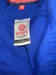 Gracie Barra Blue Competition Kimono Youth Size Y4 Jiu Jitsu Equipe Top Only